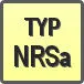 Piktogram - Typ: NRSa